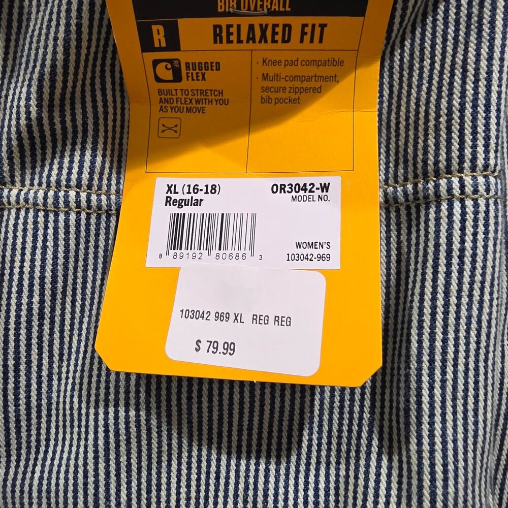 Carhartt Railroad Stripe Denim Overalls - Picture 7 of 7